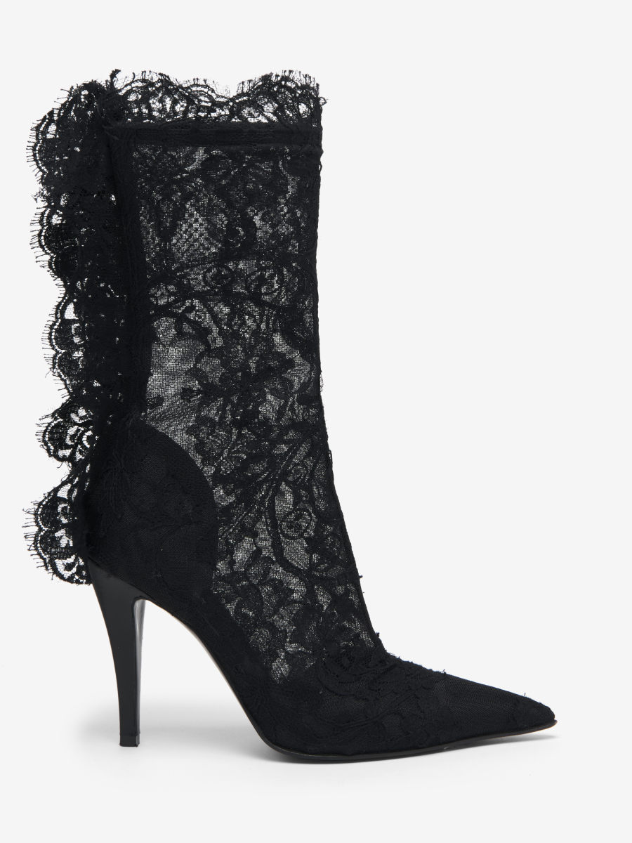ALEXANDER MCQUEEN - Heron Lace Boot - Item 846023W4ABR6160
